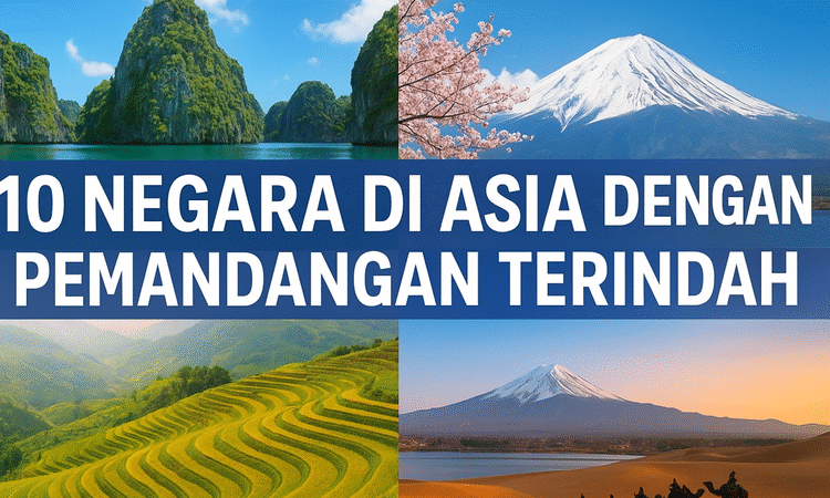 10 Negara di Asia dengan Pemandangan Alam Terindah, Cocok untuk Destinasi Travel Menjelang Tahun Baru!