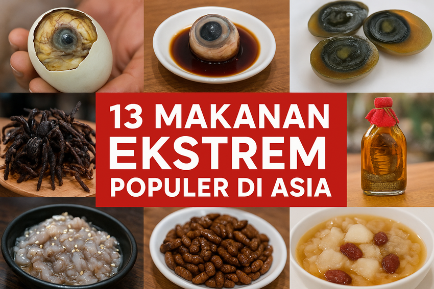 13 Makanan Ekstrem Paling Terkenal di Asia Dari Balut hingga Hasma yang Bikin Penasaran