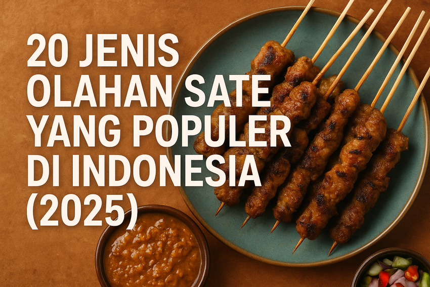 20 Jenis Olahan Sate yang Populer di Indonesia, Dari Sate Padang hingga Taichan, Mana Favoritmu