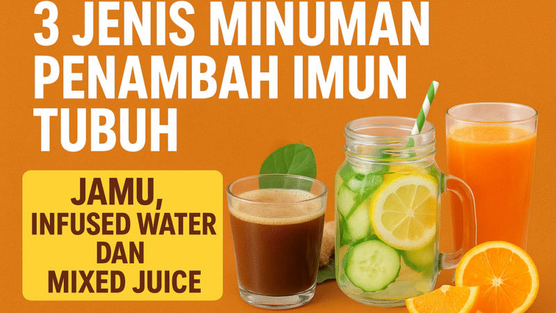 3 Jenis Minuman Penambah Imun Tubuh: Jamu, Infused Water, dan Mixed Juice untuk Kesehatan Optimal