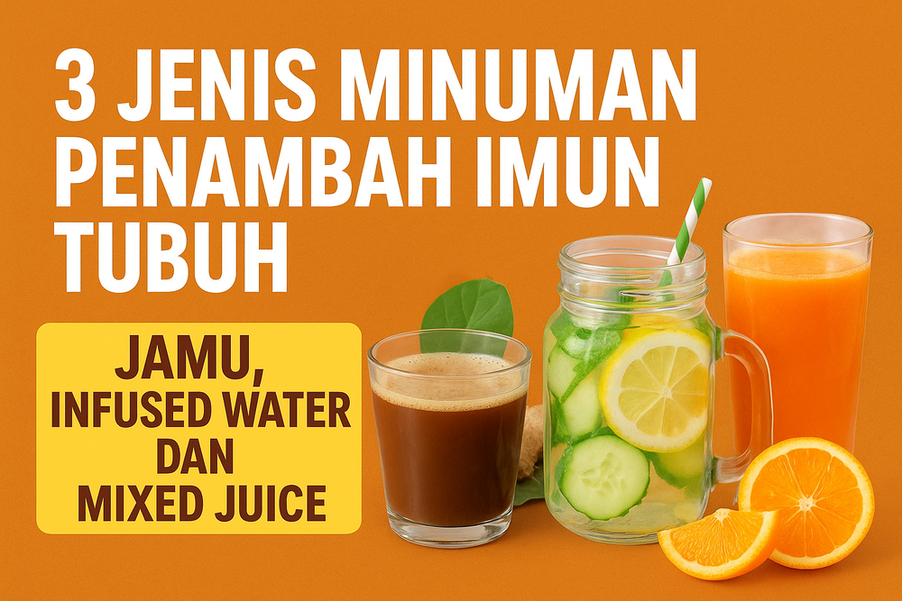 3 Jenis Minuman Penambah Imun Tubuh Jamu, Infused Water, dan Mixed Juice untuk Kesehatan Optimal
