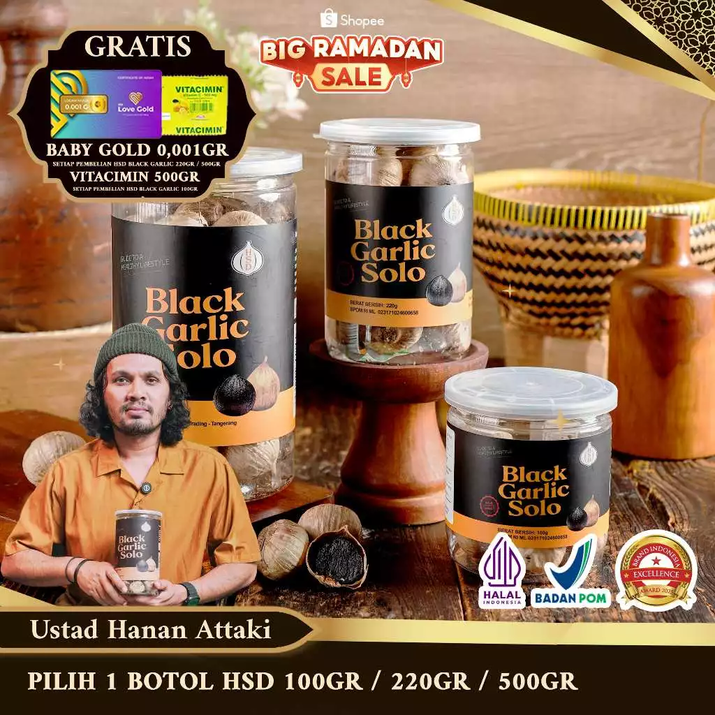 Black Garlic, Bawang Hitam Premium, Rempah Berkualitas New Packaging