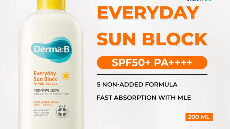 Derma:B Everyday Sun Block 200ml SPF50+ PA++++: Pentingnya Tabir Surya Pelindung Utama Kulit
