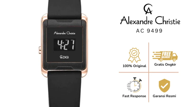 Jam Tangan Wanita Alexandre Christie AC 9499: Gaya Digital Original Garansi 1 Tahun