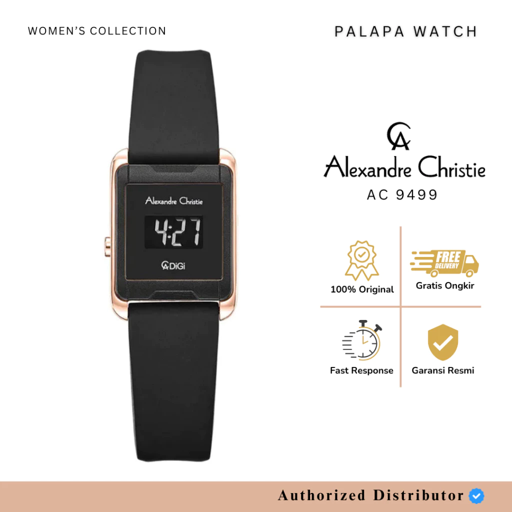 Jam Tangan Wanita Alexandre Christie AC 9499 Digital Elegan, Modern dan Fungsional