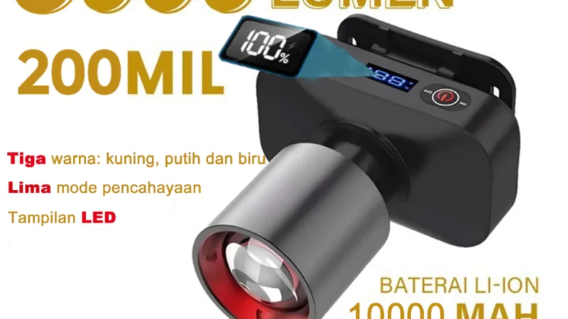 Senter Kepala Zoom Super Terang: Solusi Terbaik untuk Aktivitas Outdoor